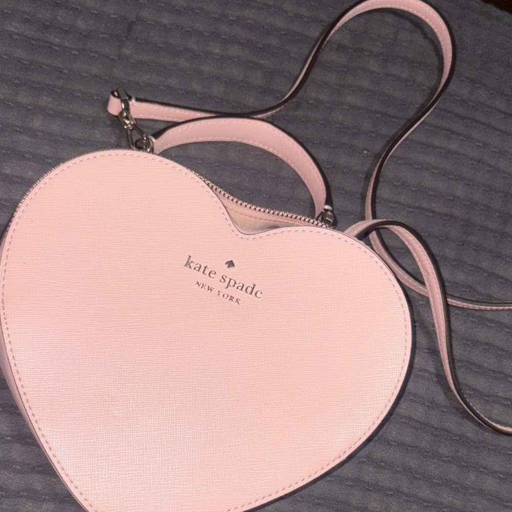 Kate Spade Light Pink Heart Crossbody Bag